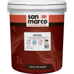 San Marco Opera Краска интерьерная моющаяся на водной основе для внутренних работ